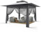 YU YUSING Tonnelle de Jardin Extérieure 3,65 x 3,65 m avec Moustiquaires 360°, Pop up Barnum Pliant, Toit Ventilé, Pergola Imperméable Anti UV 50+ Respirable, Tente Réception, Camping, Festival, Gris
