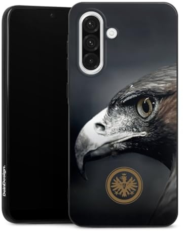 DeinDesign Silikon Hülle kompatibel mit Samsung Galaxy A56 5G Case schwarz Handyhülle Eintracht Frankfurt Offizielles Lizenzprodukt Adler