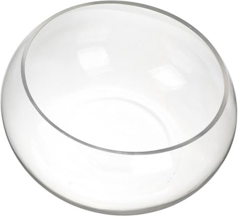 Milisten Bol à Poisson Rond Verre Transparent Bocal à Poissons pour Plantes Hydroponiques Vase Bol Décoratif pour Intérieur