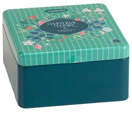 Neavita Natural Elisir - Cofanetto Latta Selezione di 20 Infusi e Tisane Confezione regalo con tisane alla frutta