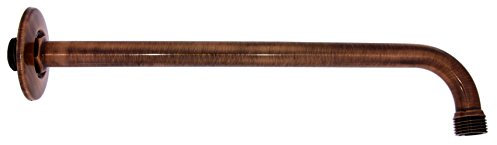 Wandarm aus Messing Wandanschluss Wandausleger für Regendusche - 30 cm - Kupfer Altkupfer Old Cooper