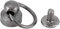 20 Sets Messing Rundkopf Stud Lederhandwerk Schrauben Nagel Nieten Metall Rivet mit Pull Ring Schnalle für Gürtel Strap Tasche Schuhe(schwarz)