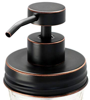 Oil Rubbed Bronze Soap Pump Dispenser Lid Kit for Regular Mouth Jars by Mason Jar Lifestyle
