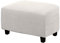 WINS Housse Ottoman Housse de Protection pour Repose-Pieds rectangulaire Housse de Pouf Carre Extensible Housse de Ottoman canape Pouf rectangulaire Ivoire