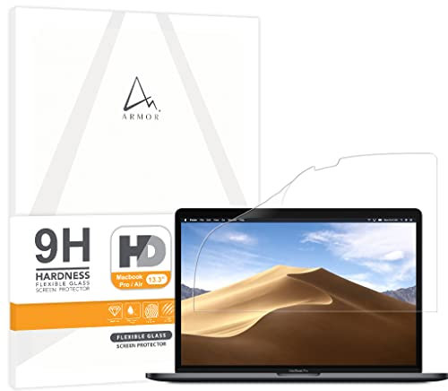 ARMOR Flexibler Glas-Displayschutz für MacBook Pro 13,3 Zoll / MacBook Air 13,3 Zoll, 9H mit HD