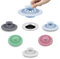 ddLUCK 5 Pcs Silicone Drain Plugs Hair Catcher Cover,Sink Plug Strainer Bathroom Accessories,Shower Drain Drainer For Kitchen Basin Tub