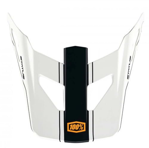 100% Status-Visiera di Ricambio Carby/Silver PS, Caschi Unisex, Argento, Taglia Unica