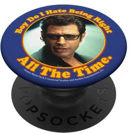 Jurassic Park Hate Being Right All The Time PopSockets mit austauschbarem PopGrip