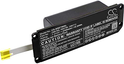 TECHTEK Battery 2200mAh compatible with [BOSE] Soundlink Mini 2 replaces 080841, 088772, 088789, 088796