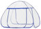 LEMESO Moustiquaire de Lit Pop Up Pliable en Polyester, Forme de Dôme pour Intérieur et Extérieur avec Fermeture à Glissière, Accessoires de Literie 180 * 200 * 150CM