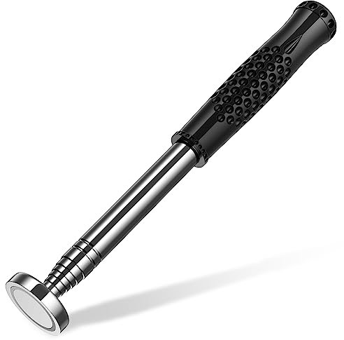Magnetic Telescopic Pick Up Tool, Preciva 35Pounds PickingUp Stick Extendable, Magnet Sticker Gadget, Flexible Portable Retriever Grabber Wand Gifts for Men, Father, Husband