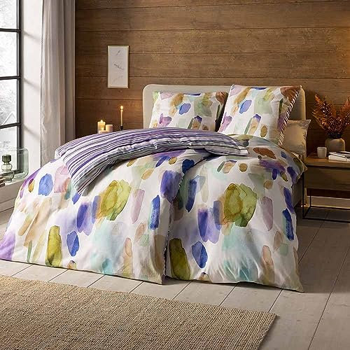 ESTELLA Bettwäsche Fanny | 140x200 + 70x90 cm | Kuschel-Flanell-Bettwäsche | trocknerfest und pflegeleicht | ideal für die kalte Jahreszeit | 100% Baumwolle