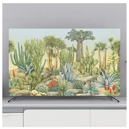 BLUEZY Housses de Télévision D'Intérieur, Protection d'écran télévision, TV Housse Anti-poussière Housse de Protection Universelle,Housse De Télévision Durable pour écran LCD LED E,55in