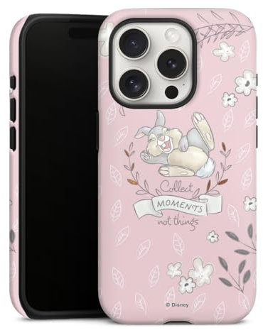 Panzer Handyhülle kompatibel mit Apple iPhone 15 Pro robuste Outdoor Hülle Schutzhülle matt Bambi Klopfer Offizielles Lizenzprodukt