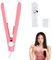 Planchas Del Pelo 2 In 1, Plancha Pelo, Plancha De Pelo Profesional, Rizador De Cabello De Doble Uso, Alisador De Cabello Profesional Iónico De Cerámica, Plancha Pelo Mini (Rosa)