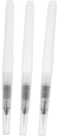 SEWOART 3pièces Set De Pinceaux Refillables Pour Peinture Aquarelle Outils De Dessin Réutilisables Avec Réservoir Eau Pinceaux De Peinture Pour Artistes