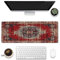 Desk Mat,Boho Carpet Style Large Gaming Mouse Pad XL,Boho Rug Desk Pad,Extended Big Computer Keyboard Mouse Pad with Non-Slip Base and Stitched Edges 31.5x11.8