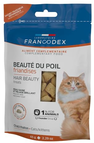 Francodex - Friandises beauté du Poil, 65 g pour Chat et Chaton