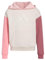 adidas Felpa con cappuccio in pile grafico a maniche lunghe per ragazza, Farina d'avena rosa melange, 6