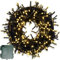 Lichterkette Batterie 300LEDs 30m LED Lichterkette Außen und Innen mit Timer, 9 Modi Lichterketten Batteriebetrieben für Weihnachten, Garten, Partys, Grünes Kabel Wasserdichte, Warmweiß