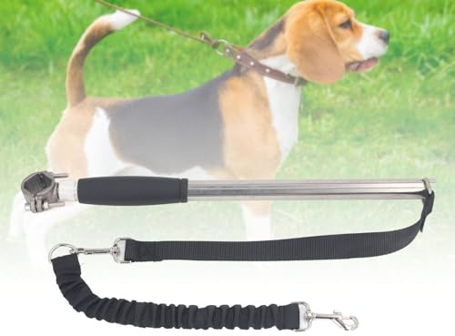 Einziehbare Fahrrad-Hundeleine, Hochfeste Edelstahl-Sicherheits-Hunde-Fahrrad-Übungsleine, Robuste Hunde-Fahrradleinen-Befestigung für Training, Joggen, Radfahren