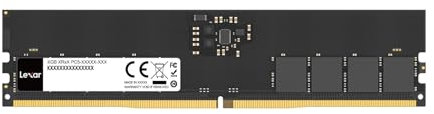 Lexar UDIMM 16 GB DDR5 RAM 5600 MHz, 288-Pin DDR5 UDIMM Computer RAM, Hochleistungs UDIMM Arbeitsspeicher für PC-Speicher, 1,1 V, CL46-45-45-90 (LD5U16G56C46ST-BGS)