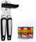 Strong Manual Can Opener Smooth, Stainless Steel Tin Openers, Smooth Edge Tin Opener, Non-Slip Handle and Ergonomic Knob, Smooth Edge, Black