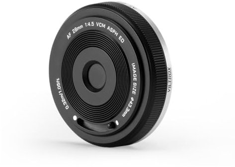 VILTROX 28mm F4.5 Ultra-Sottile Pancake Lens E-Mount Auto Focus 28 mm f/4.5 FE Dimensione Delle Patatine Full Frame Obiettivo Grandangolare for Sony a7 a7R a7S a7C a7RII a7SII a7SIII a7III