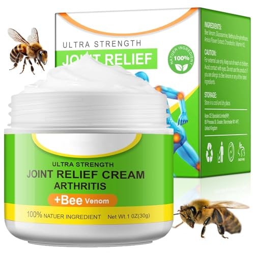 Bienengiftsalbe, Bienengift Creme, Bee Creme Joint Gel, Bee Venom Joint Cream, Deep Nourishment, Natürlicher Care Cream für im Rücken, Armen, Hinterhand, Beinen, Füßen, für Alle Hauttypen(100G)