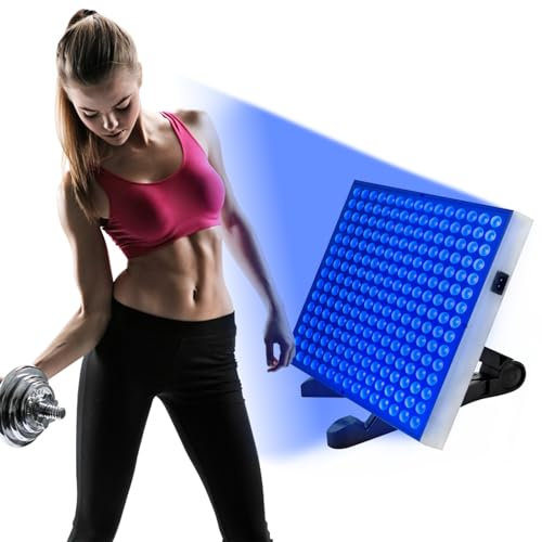 Bräunungslicht Solarium for Home Portable Tanning Lamp with 225 LEDs Gesichtsbräunung Tageslicht für Gesicht und Körper für zu Hause with Adjustable Stand and Hanging Hooks (a)