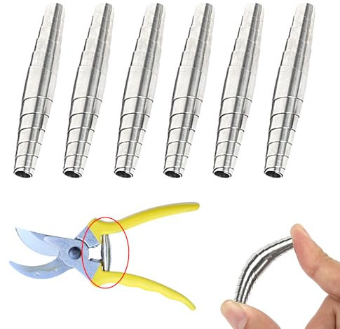 LUMOOM 6 Stück Ersatzfeder für Gartenschere, Edelstahl Gartenscheren Feder Ersatz 6cm, Gartenscherenfedern Zu Ersetzen Zubehör, Anwendbar auf Baum Blumen Scheren Ersatzteile Gartengeräte