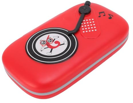 Thonlai Electronic Music Rhythm Game, Keyboard Puzzle Toy for Kids with Multiple Game Modes, Stress Relieving and Educational Play (Red)