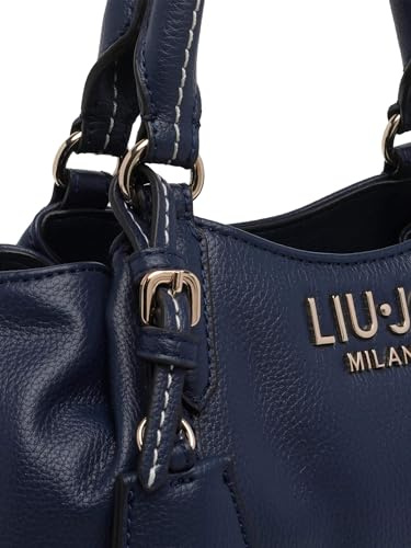 Liu Jo Handtasche Schultertasche ECS Satchel Bag Dress Blue dunkelblau