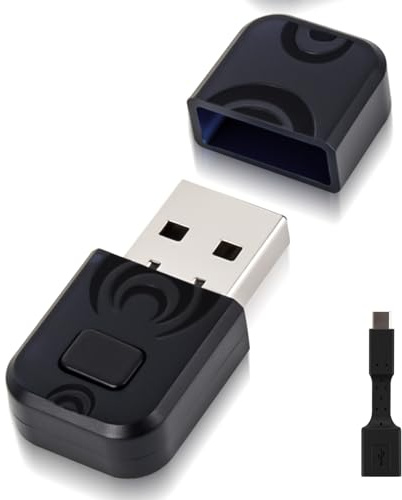 MEETOWN Audio Dongle für PS4 PS5 Switch, Aptx-Adaptive, USB-C Bluetooth 5.3, Faible Latence, Einfach zu bedienen, Plug und Play für Windows/macOS, Laptop Stick nur Audio