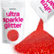 Paillettes à usages multiples Hemway - 100g de poudre de couleurs uniques pour faire des travaux manuels : décoration pour des tables de mariage, des cadeaux, des cartes, des fleurs ; vous pouvez aussi l’utiliser comme maquillage pour le mettre sur vos paupières, vos ongles ou encore sur vos cheveux., Paillettes, Red