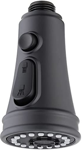 TinyYiko Pommeau de douche de cuisine, à 3 modes, avec bouton de rinçage haute pression, pour robinet de cuisine et d'évier, noir