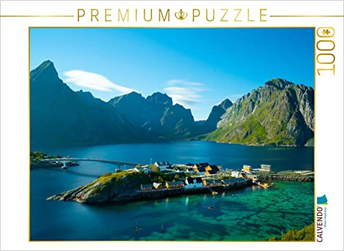 Puzzle · Sakrisøy | Zwischen dem bekannten Reine und Hamnoy liegt diese kleine aber… · 1000 Teile · Lege-Größe 64 × 48 cm · CALVENDO Puzzle
