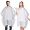 2 Stück Regenponcho, EVA Wiederverwendbarer Tragbarer Unisex-Regencape für Survive, Fahrrad, Wandern, Camping, Angeln, Konzert, Stadion, Festival (Weiß)