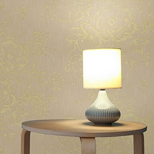 TADESSI Tapete Blumen Florentin M1-No.2165 | Vliestapete | Gold | Creme | Floral | Abstrakt