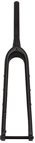 SPYMINNPOO Forcella Bici in Fibra di Carbonio, Forcella Ammortizzata Bici T800 da 100 Mm 700C Tubo Conico Opaco per Accessori per Parti di Riparazione Bici da Strada