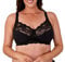 Women's Total Support Non Wired Lace Full Cup Non Padded Soft Cup Bra (Black, 36F)