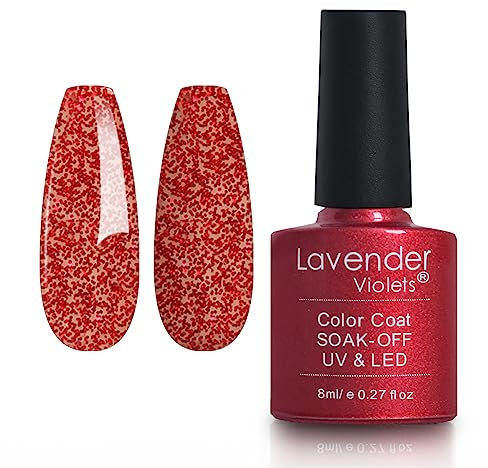 Lavender Violets 8ml Gel Nail Polish UV LED Soak Off Nail Lamp Curing Manicure Pedicure Classical Coloured Bottle Long Lasting Easy Apply Chinese Red D226