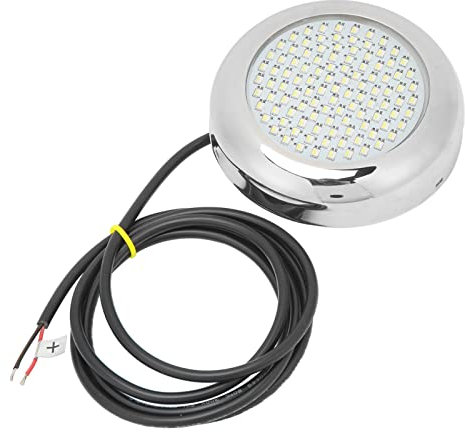Marine-Bootsbeleuchtung, 12 V DC, Wasserdicht, Edelstahl, 108 LEDs, weiß, Blau, Unterwasserbeleuchtung, Bootsheckleuchten, Navigationslichter für Schiffe, Yachten, Boote