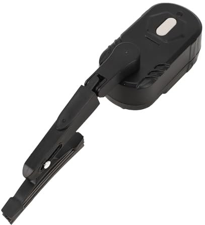 Motorradhelm-Wischer, wiederaufladbar, 2 Geschwindigkeitsschalter, wasserabweisend, Scheibenwischer für Motorrad-Visier, 800 mAh Akku