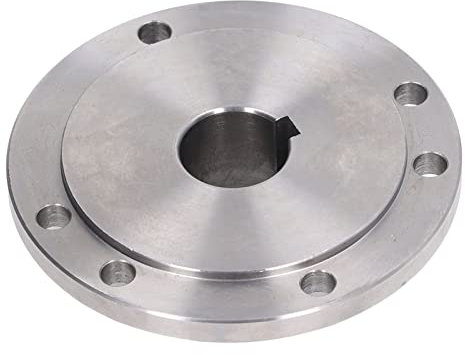 AKLOSIPY 125 Mm Drehmaschinen-Flansch – Spannfutter-Verbindungsflansch aus Manganstahl für K1 25, K12 25, K72 25 – Spannfutter-Flansch, Drehfutter-Flansch Zum Hineindrehen