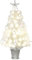 Christmas Concepts® 3ft (36) Warm & Ice White Fibre Optic Multi Function Christmas Tree With LED Snowflakes - 13 Functions Included - Artificial Christmas Trees