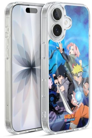 Head Case Designs Offizielle Naruto Shippuden Team 7 Schluessel Kunst Gelhülle [Militärischer Schutzgrad] Kompatibel Mit Apple iPhone 17 Und Kompatibel Mit MagSafe