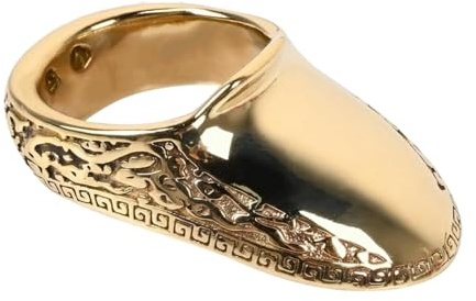 Machify Daumenschutz aus Metall für Bogenschießen, komfortables Griff-Design, geeignet für traditionelle Bögen, 6,1 cm Umfang