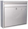 Profirst Mail PM 460, Zylinderschloss mit 2 Schlüssel, Stahl, BxH 360x320 mm, Befestigungsmaterial inklusive, Namensschild, beidseitiger Einwurf
