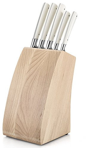 Sabatier Edonist Perle Bloc avec 5 couteaux de cuisine forgés 100% français fabriqués à Thiers